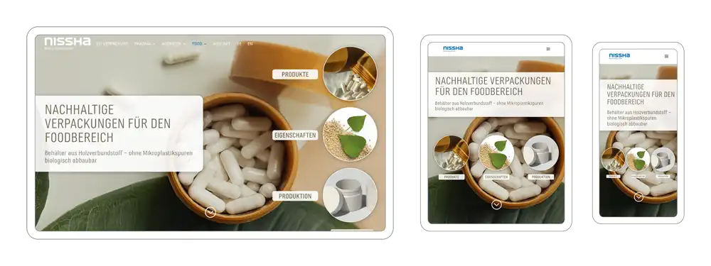 Web design Healthcare Food