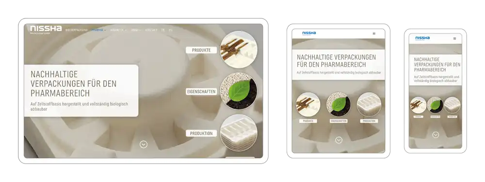 Web design Healthcare Pharma